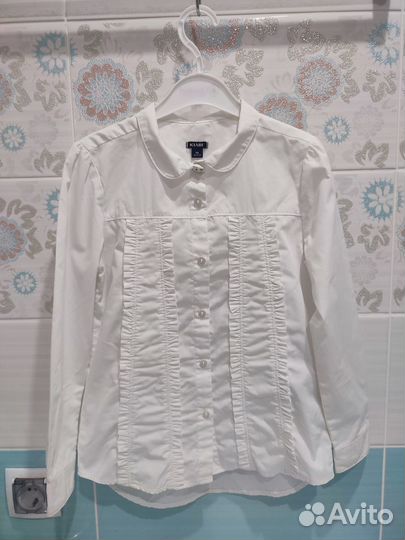 Рубашки, блузки в школу белые 1-2 класс
