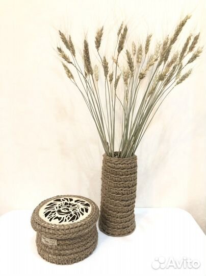 Вяжу изделия из джута