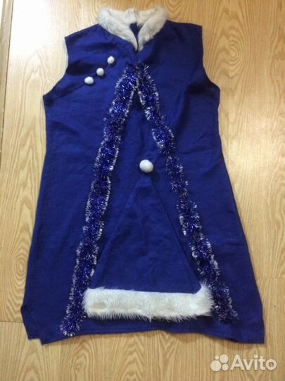 Новогодний маскарадный костюм Снегурочки