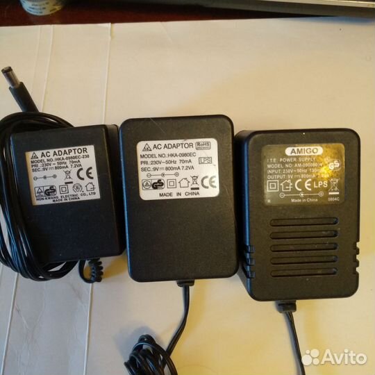 Блок питания, адаптеры 9V, 12V