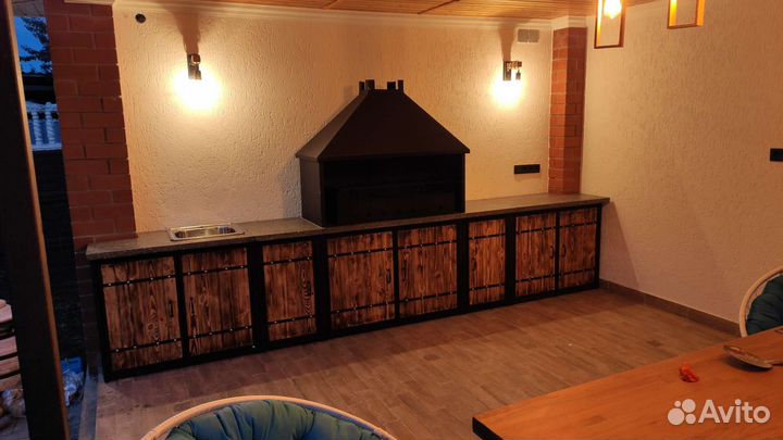 Барбекю печь кухня Loft - производство