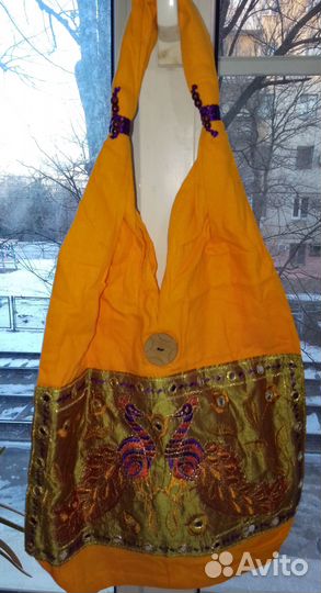 Сумка в стиле этно, бохо Индия, ручная работа, рар