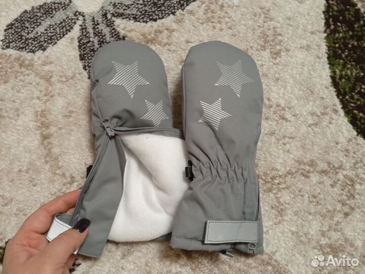 Варежки зимние детские 2–4 года