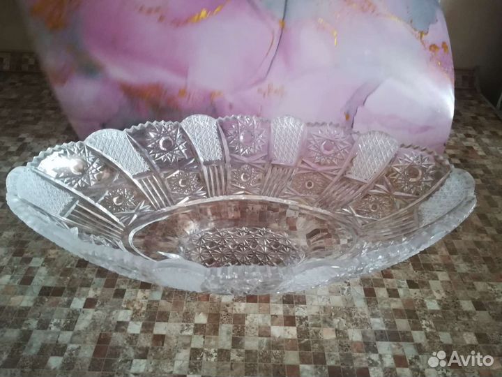 Салатницы СССР, хрустальные