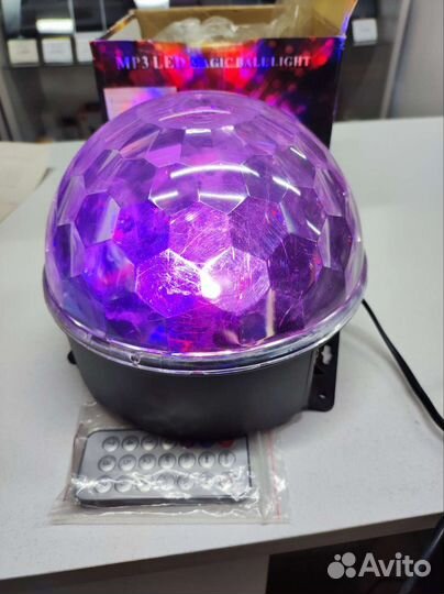 Колонка диско шар mp3 led magic ball light