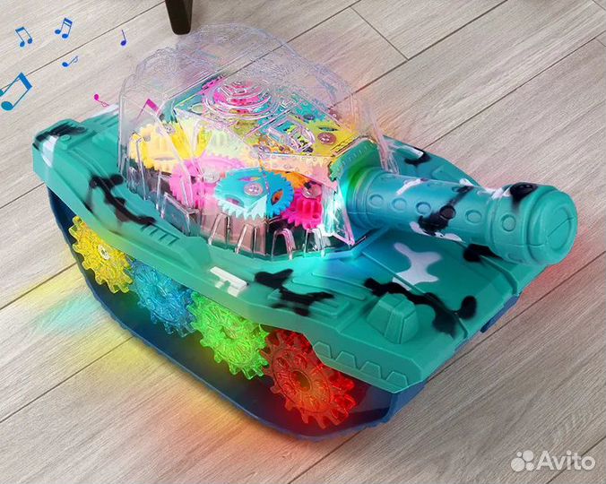 Святящиеся Прозрачные Танки с Шестеренками оптом