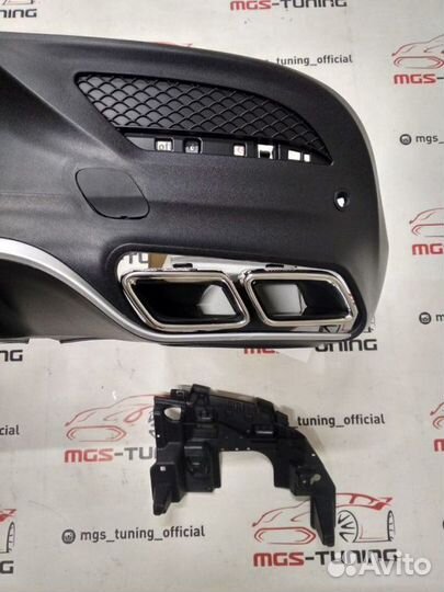 Диффузор хром и насадки Mercedes GLE Coupe 63 AMG