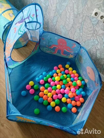 Бассейн с шариками, палатка, тоннель