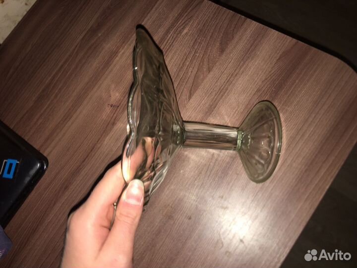 Ваза для фруктов на ножке СССР