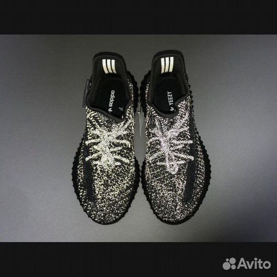 Adidas yeezy boost 350 v2 black reflective адидас
