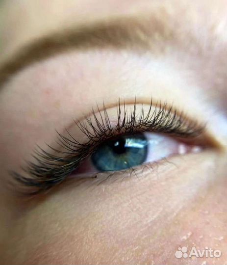 Наращивание ресниц и полировка волос