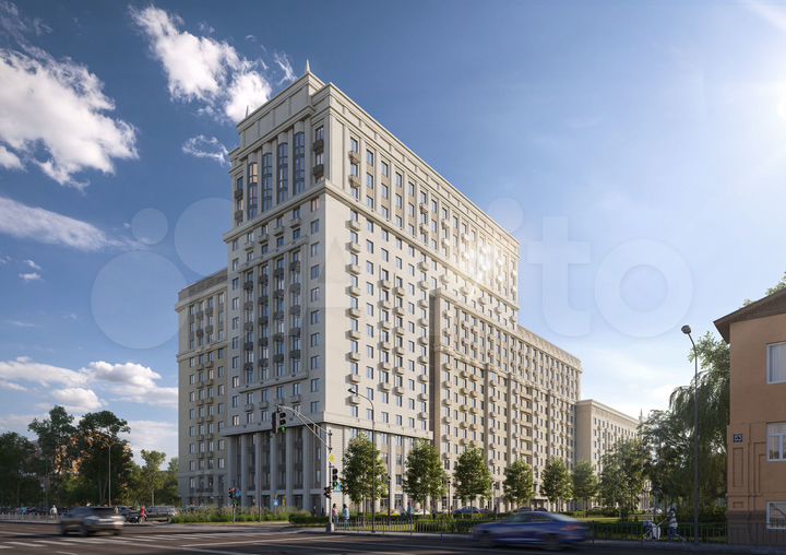 1-к. квартира, 57,3 м², 2/17 эт.