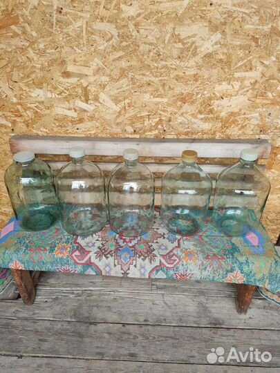 Бутыли стеклянные 10 л