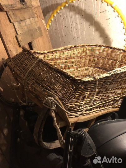 Плетеные санки