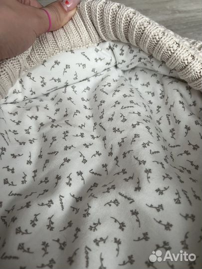 Конверт плед loom на выписку зима/демисезон