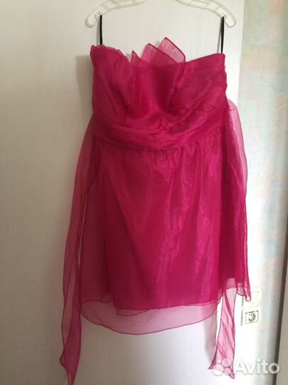 Платье Ruby Rox фатин розовое 64 размер 20 USA