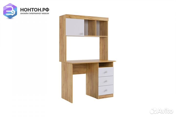 Стол Форсаж дуб крафт золотой / белый