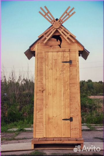 Уличный туалет деревянный VOW