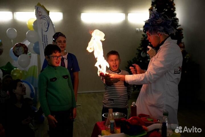 Химическое шоу Крио Научное Мороженное