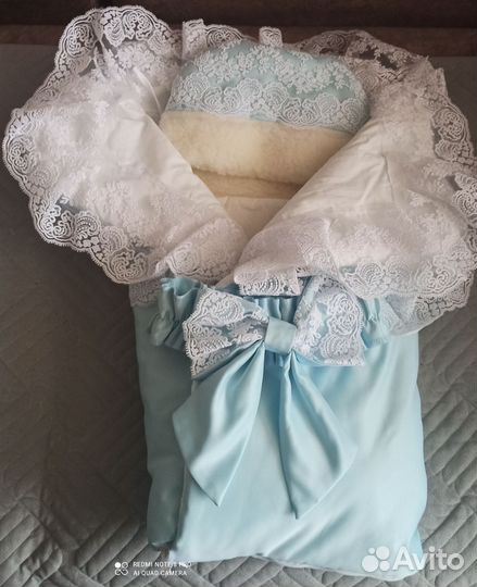 Конверт на выписку зимний для мальчика