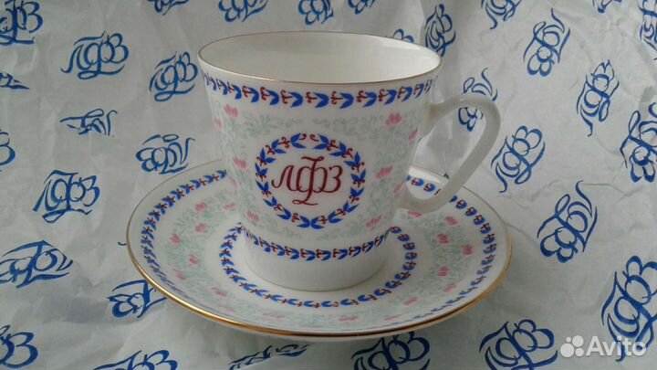 Чашка c блюдцем лфз