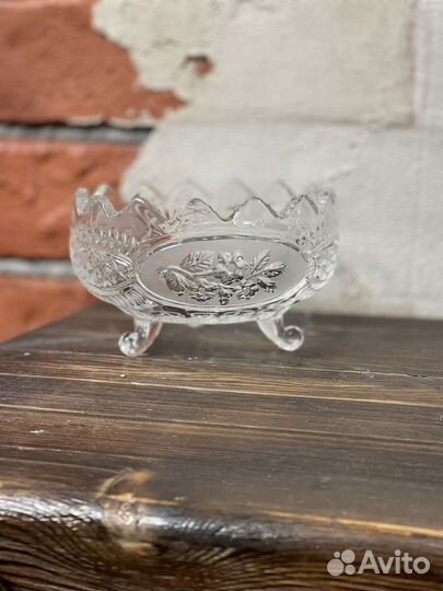 Ваза Конфетница хрустальная на ножках