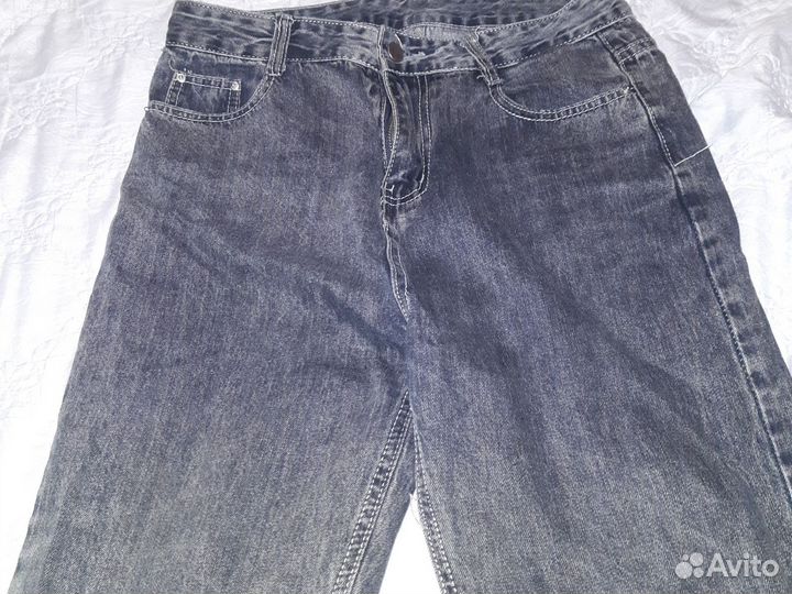 Джинсы женские широкие