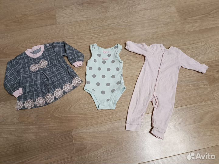 Вещи пакетом на девочку 62-68