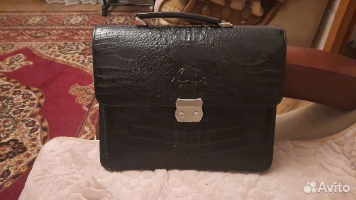 Мужской кожаный портфель новый