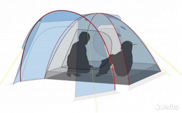 Палатка Canadian Camper Rino 2 цвет woodland