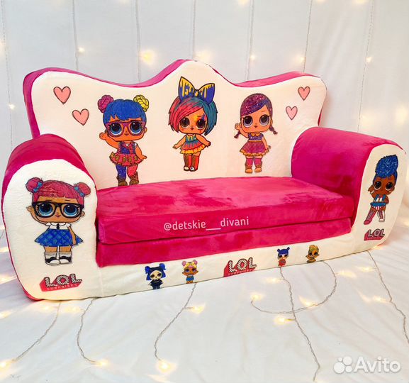 Детские диваны с любимыми персонажами