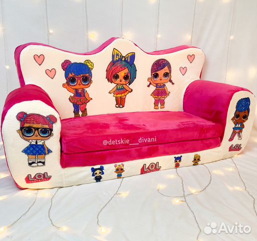 Детские диваны с любимыми персонажами