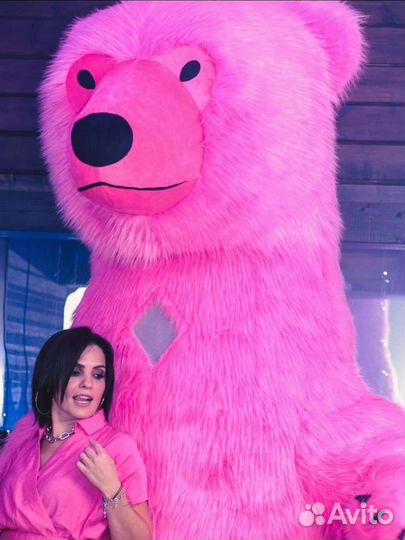 Большой белый мишка,панда.Поздравление