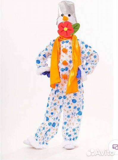 Костюм снеговика на мальчика 98-104 р
