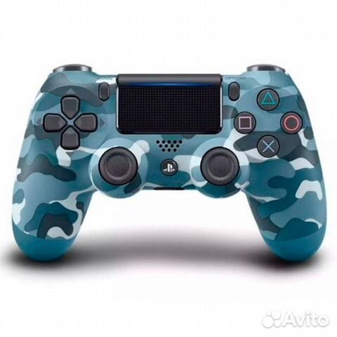 Игровой джойстик геймпад PS 4 camouflag blue