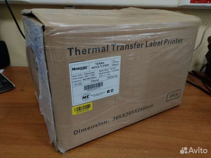 Принтер этикеток mertech TLP300 terra nova