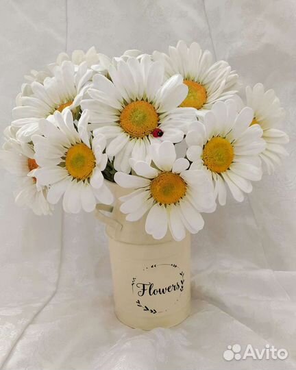 Ромашки из фоамирана ручной работы