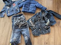 Джинсовая одежда и демисезонные куртки для мальчик