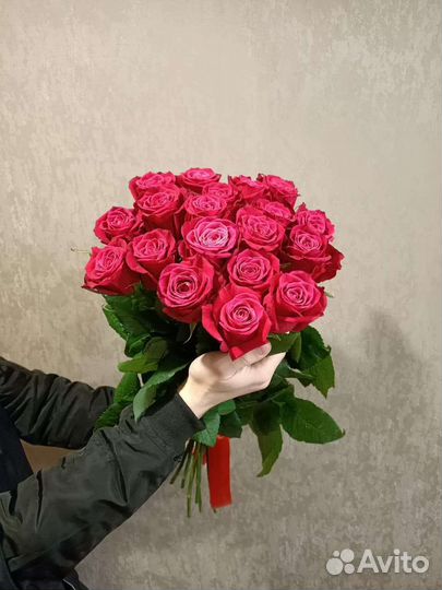 15 свежих роз. Голландская роза оптом