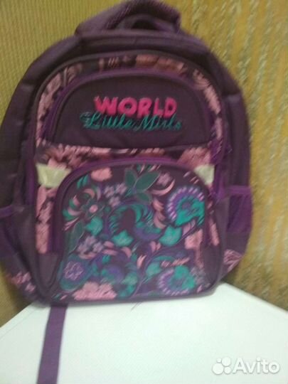 Рюкзак для девочки.много отделений.хор сост