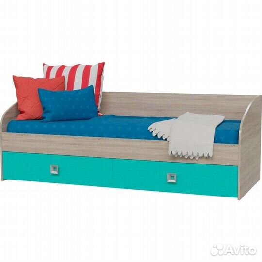 Кровать односпальная с двумя ящиками