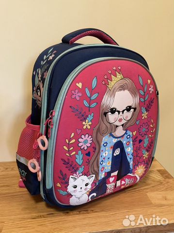 Ранец рюкзак школьный для девочки Orange bear