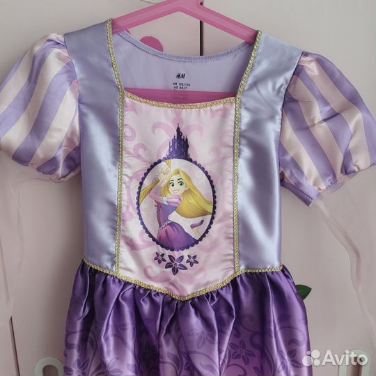 Платье Рапунцель 122-134 (5-8 лет)