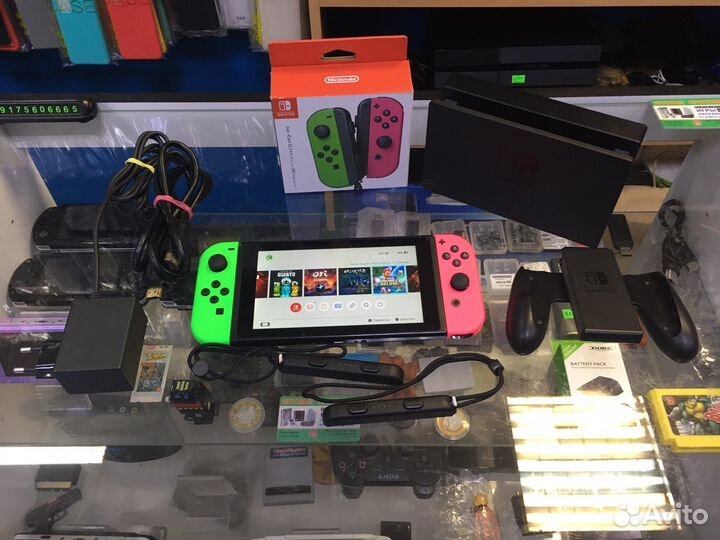 Nintendo Switch 288 Gb Чипованный+32 игры