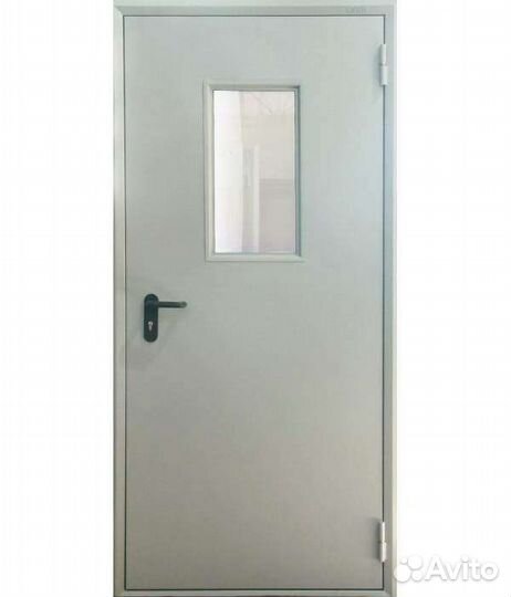 Дверь противопожарная с решеткой вентиляции