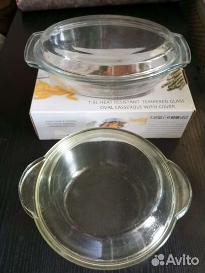 Кастрюля стеклянная