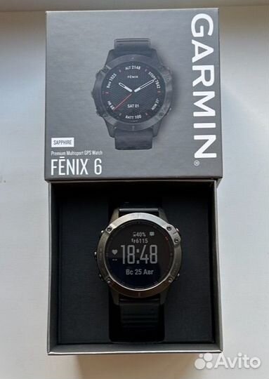 Часы garmin fenix 6 sapphire