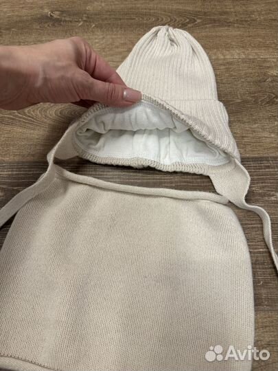 Комплект шапка и снуд для мальчика 50-52