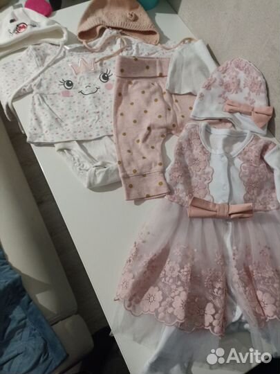 Пакет вещей на девочку 0-3 месяца
