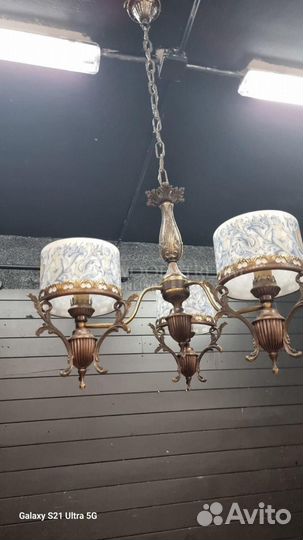 Люстра винтажная. Винтаж. Антикварная мебель